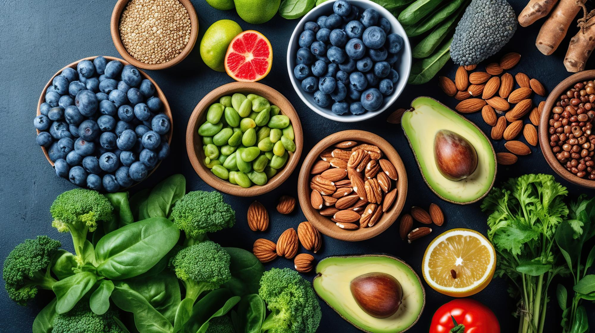 Ingredientes cotidianos organizados en platos equilibrados